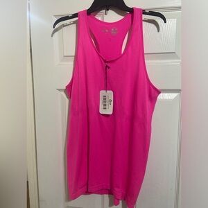 BNWT Zyia Women's Hot Pink Sleeveless Racerback Copper Charged Tank Top Size XL